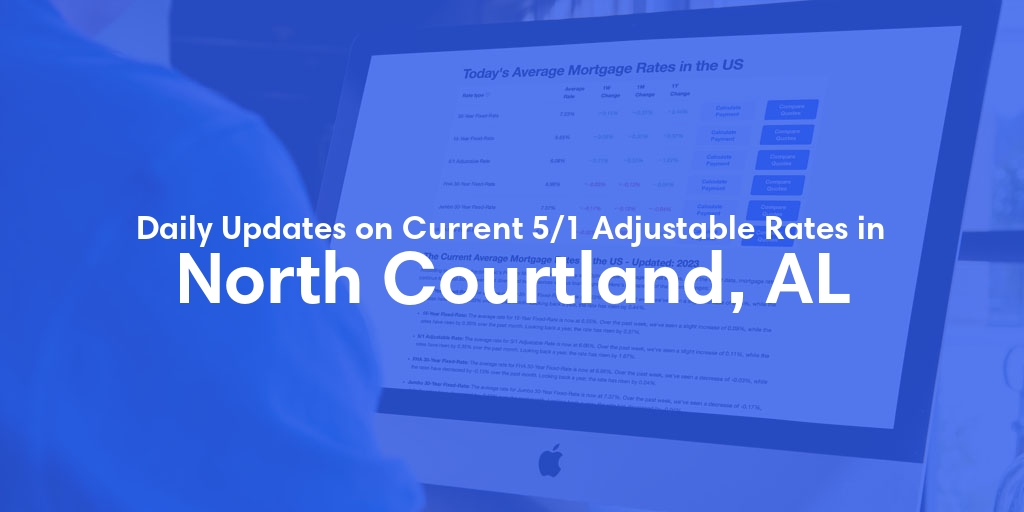 The Current Average 5/1 Adjustable Mortgage Rates in North Courtland, AL - Updated: Tue, May 21, 2024