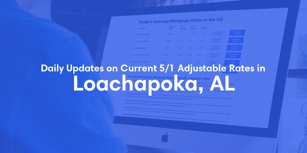 The Current Average 5/1 Adjustable Mortgage Rates in Loachapoka, AL - Updated: Sun, May 12, 2024