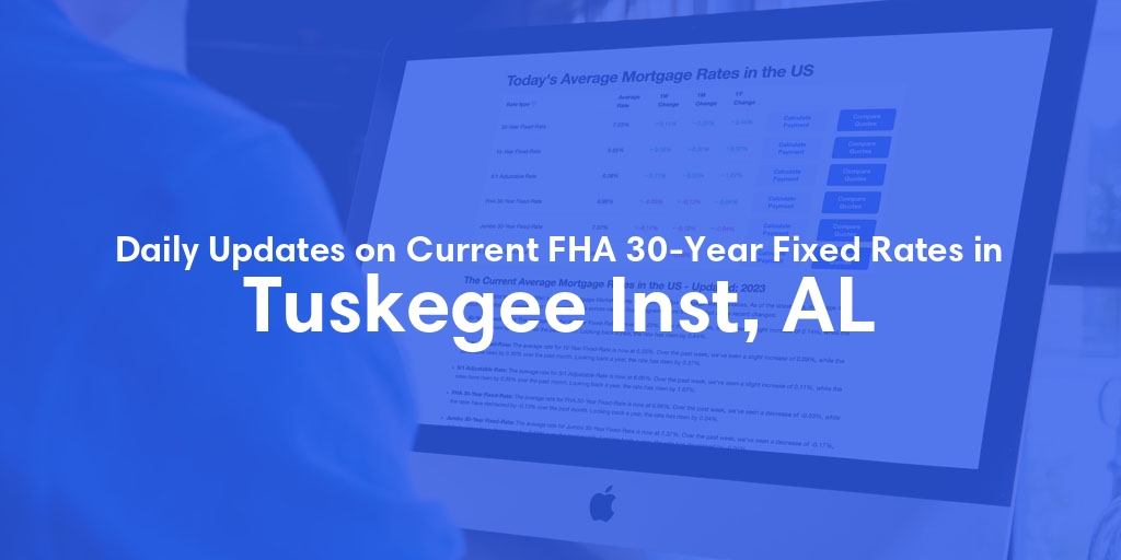 The Current Average FHA 30-Year Fixed Mortgage Rates in Tuskegee Inst, AL - Updated: Tue, May 21, 2024