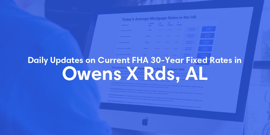 The Current Average FHA 30-Year Fixed Mortgage Rates in Owens X Rds, AL - Updated: Sat, May 18, 2024