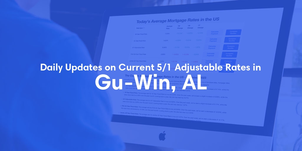 The Current Average 5/1 Adjustable Mortgage Rates in Gu-Win, AL - Updated: Tue, May 21, 2024