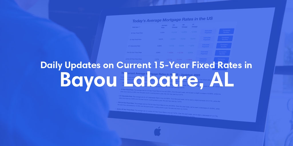 The Current Average 15-Year Fixed Mortgage Rates in Bayou Labatre, AL - Updated: Tue, May 21, 2024