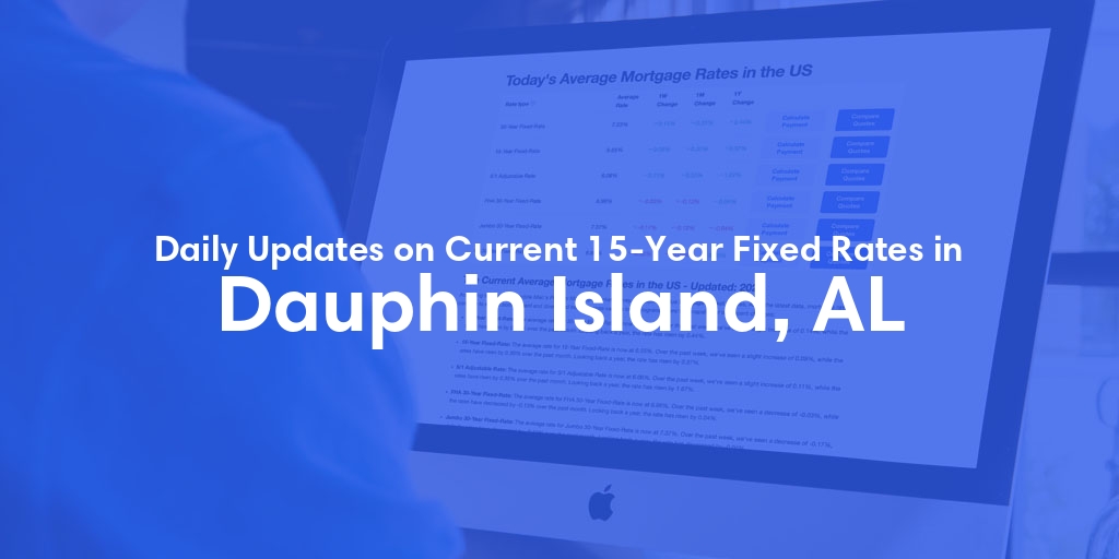 The Current Average 15-Year Fixed Mortgage Rates in Dauphin Island, AL - Updated: Tue, May 21, 2024