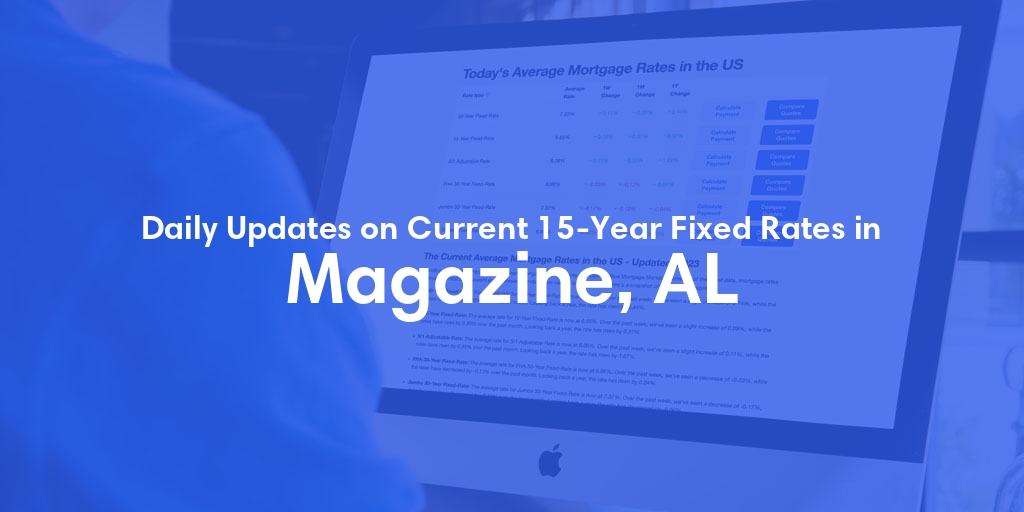 The Current Average 15-Year Fixed Mortgage Rates in Magazine, AL - Updated: Tue, May 21, 2024