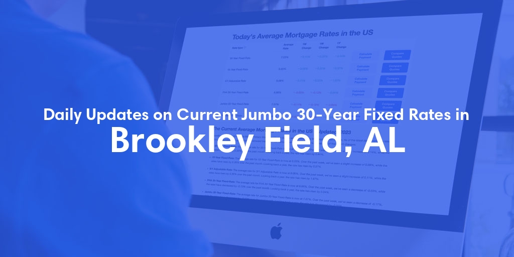 The Current Average Jumbo 30-Year Fixed Mortgage Rates in Brookley Field, AL - Updated: Fri, May 17, 2024