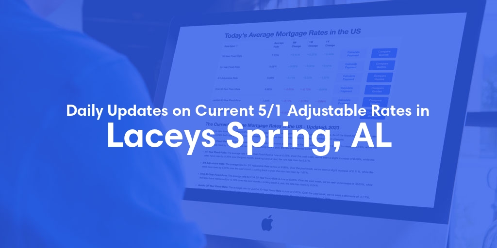 The Current Average 5/1 Adjustable Mortgage Rates in Laceys Spring, AL - Updated: Tue, May 21, 2024