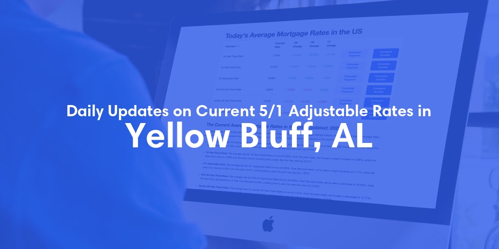 The Current Average 5/1 Adjustable Mortgage Rates in Yellow Bluff, AL - Updated: Sun, May 26, 2024