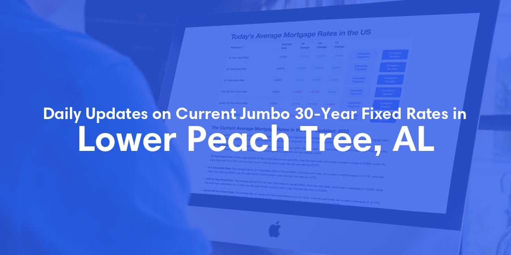 The Current Average Jumbo 30-Year Fixed Mortgage Rates in Lower Peach Tree, AL - Updated: Sun, May 19, 2024