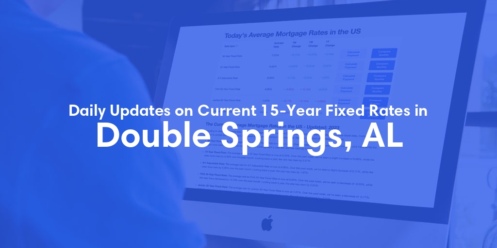 The Current Average 15-Year Fixed Mortgage Rates in Double Springs, AL - Updated: Fri, May 17, 2024