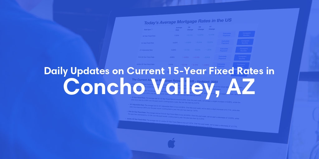 The Current Average 15-Year Fixed Mortgage Rates in Concho Valley, AZ - Updated: Sat, May 18, 2024