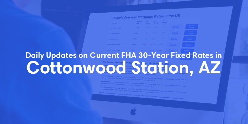 The Current Average FHA 30-Year Fixed Mortgage Rates in Cottonwood Station, AZ - Updated: Sat, May 18, 2024