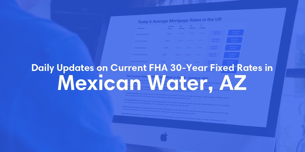 The Current Average FHA 30-Year Fixed Mortgage Rates in Mexican Water, AZ - Updated: Fri, May 17, 2024