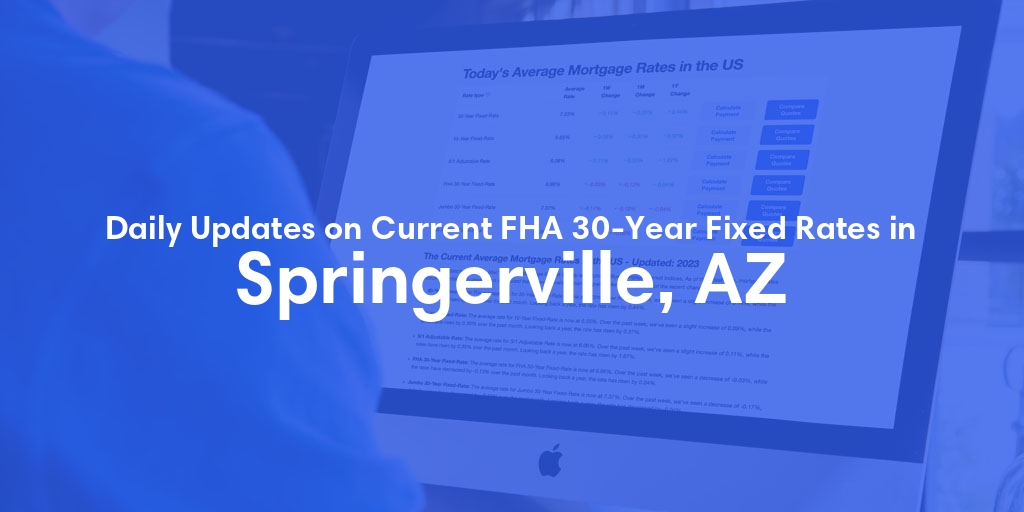 The Current Average FHA 30-Year Fixed Mortgage Rates in Springerville, AZ - Updated: Sun, May 19, 2024