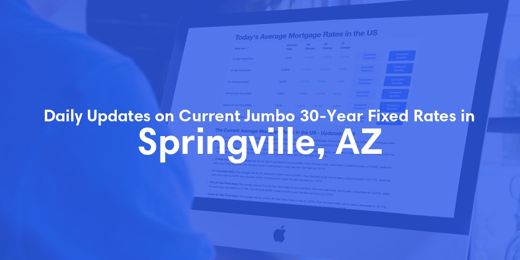 The Current Average Jumbo 30-Year Fixed Mortgage Rates in Springville, AZ - Updated: Fri, May 17, 2024
