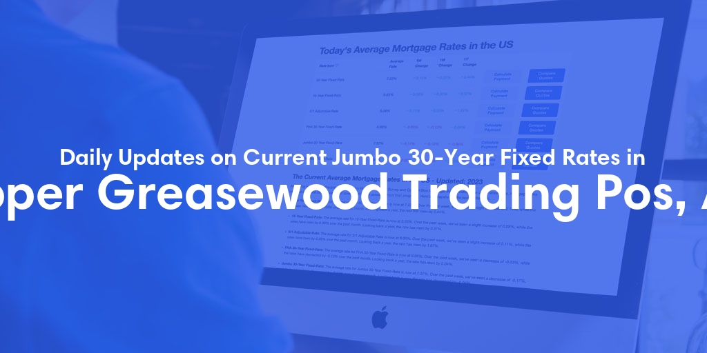 The Current Average Jumbo 30-Year Fixed Mortgage Rates in Upper Greasewood Trading Pos, AZ - Updated: Fri, May 17, 2024