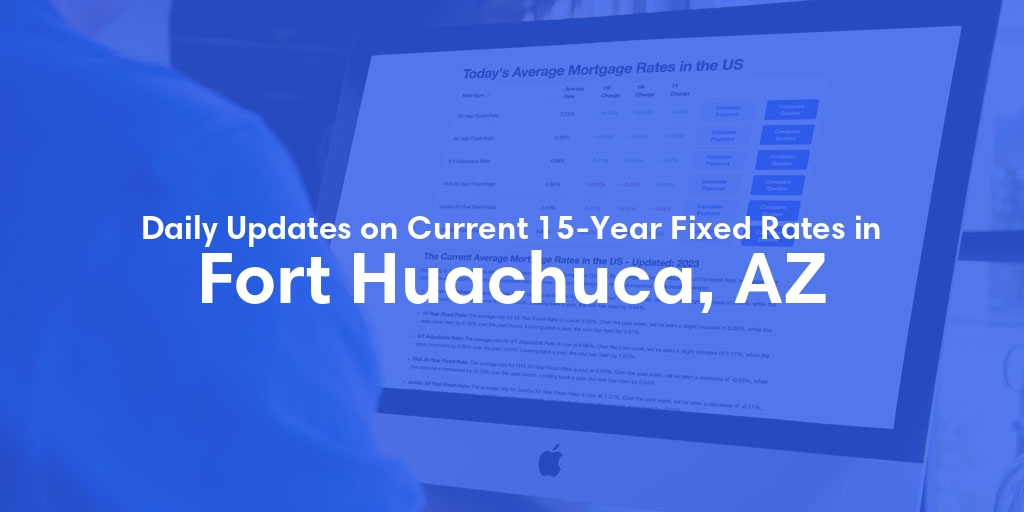 The Current Average 15-Year Fixed Mortgage Rates in Fort Huachuca, AZ - Updated: Tue, May 14, 2024