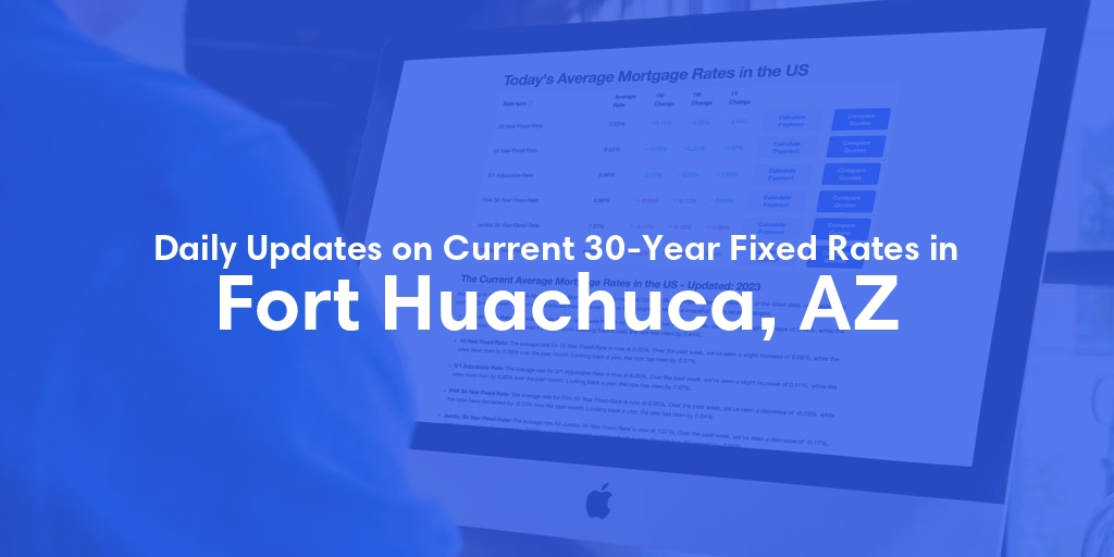 The Current Average 30-Year Fixed Mortgage Rates in Fort Huachuca, AZ - Updated: Mon, May 13, 2024