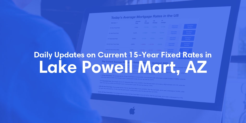 The Current Average 15-Year Fixed Mortgage Rates in Lake Powell Mart, AZ - Updated: Thu, May 23, 2024
