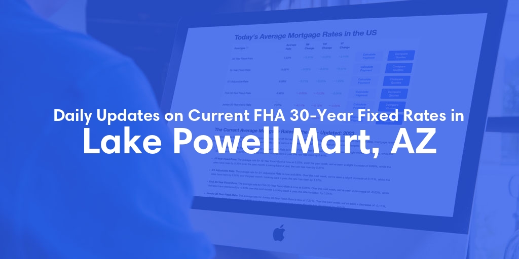 The Current Average FHA 30-Year Fixed Mortgage Rates in Lake Powell Mart, AZ - Updated: Sat, May 18, 2024