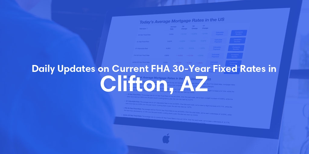 The Current Average FHA 30-Year Fixed Mortgage Rates in Clifton, AZ - Updated: Sat, May 18, 2024