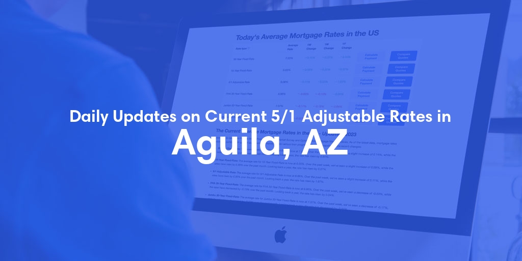 The Current Average 5/1 Adjustable Mortgage Rates in Aguila, AZ - Updated: Fri, May 10, 2024