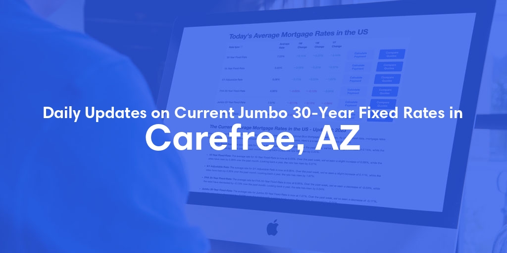 The Current Average Jumbo 30-Year Fixed Mortgage Rates in Carefree, AZ - Updated: Sat, May 11, 2024