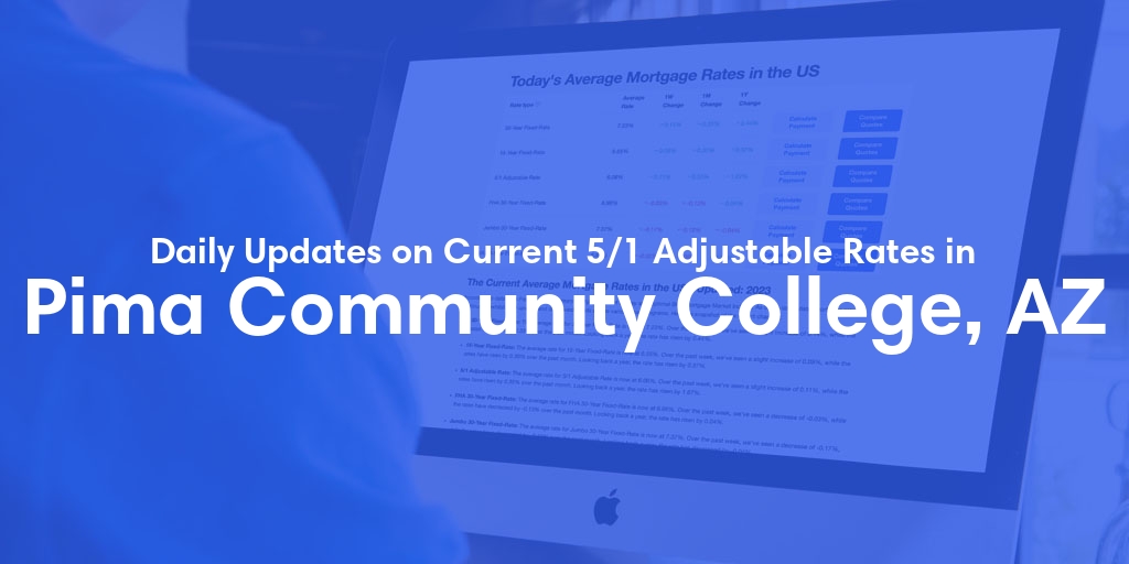 The Current Average 5/1 Adjustable Mortgage Rates in Pima Community College, AZ - Updated: Thu, May 16, 2024