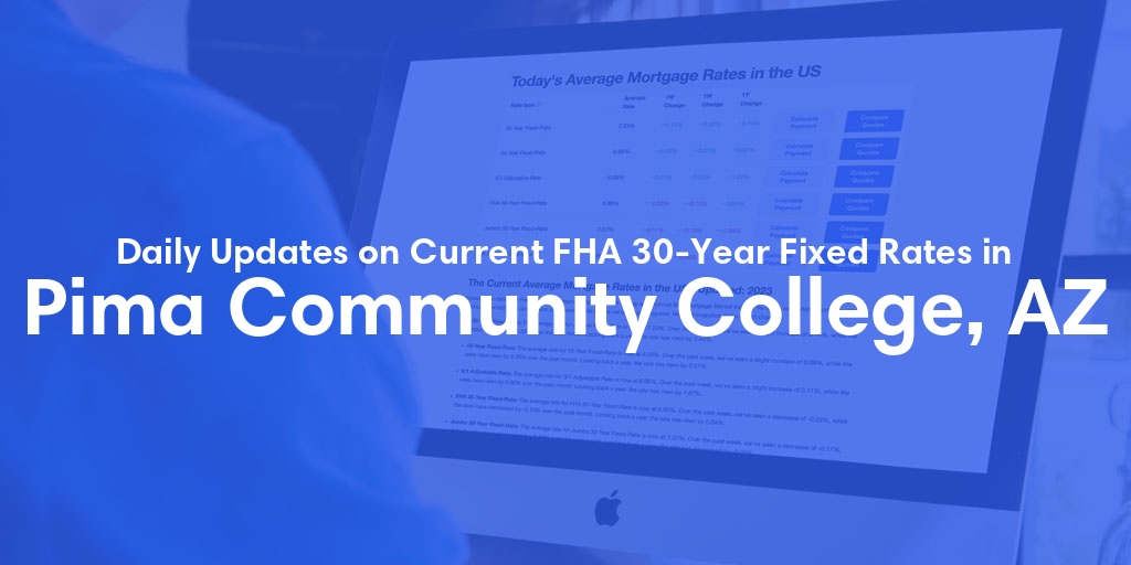 The Current Average FHA 30-Year Fixed Mortgage Rates in Pima Community College, AZ - Updated: Fri, May 17, 2024