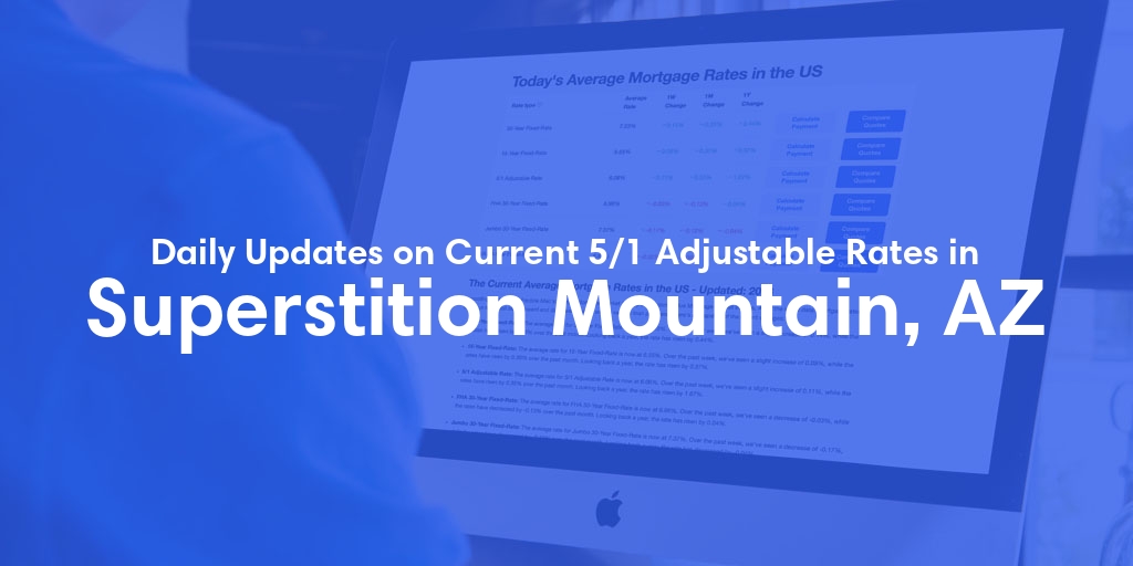 The Current Average 5/1 Adjustable Mortgage Rates in Superstition Mountain, AZ - Updated: Thu, May 16, 2024