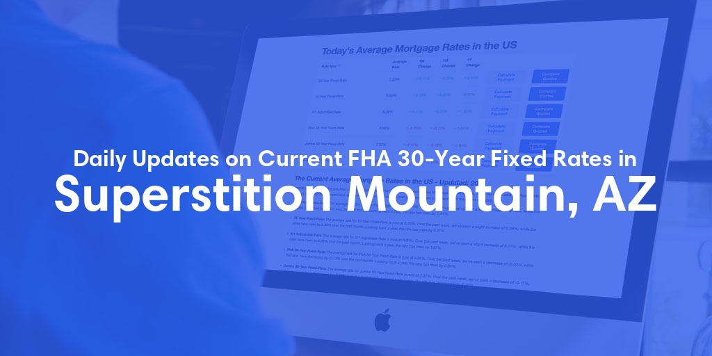 The Current Average FHA 30-Year Fixed Mortgage Rates in Superstition Mountain, AZ - Updated: Thu, May 16, 2024