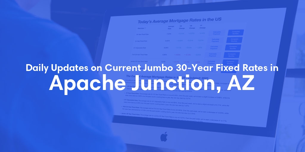 The Current Average Jumbo 30-Year Fixed Mortgage Rates in Apache Junction, AZ - Updated: Thu, May 16, 2024
