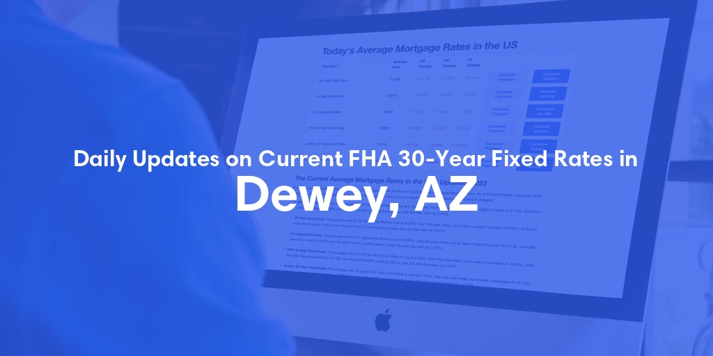 The Current Average FHA 30-Year Fixed Mortgage Rates in Dewey, AZ - Updated: Sat, May 18, 2024