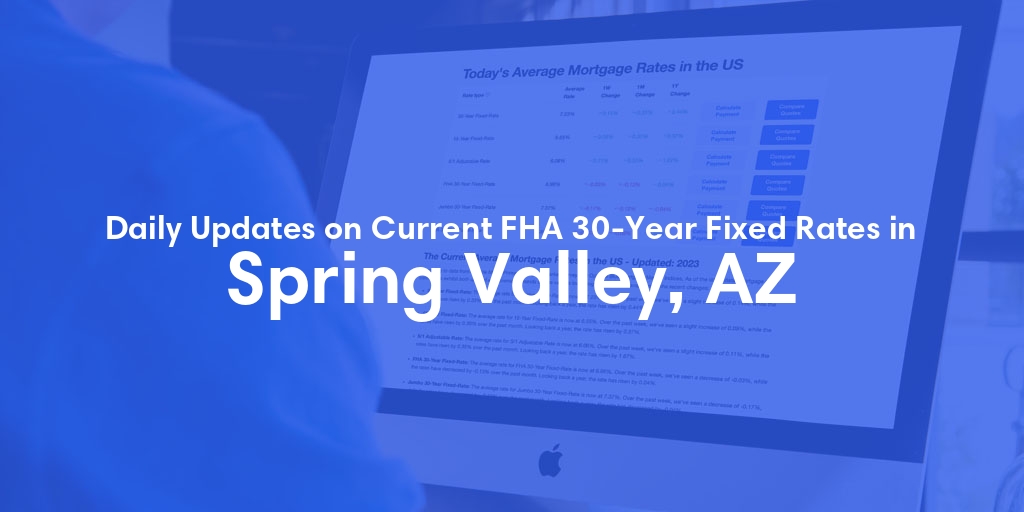 The Current Average FHA 30-Year Fixed Mortgage Rates in Spring Valley, AZ - Updated: Fri, May 24, 2024