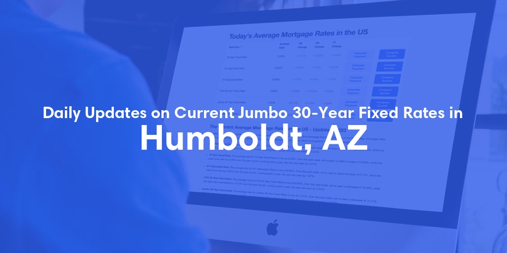 The Current Average Jumbo 30-Year Fixed Mortgage Rates in Humboldt, AZ - Updated: Sat, May 18, 2024