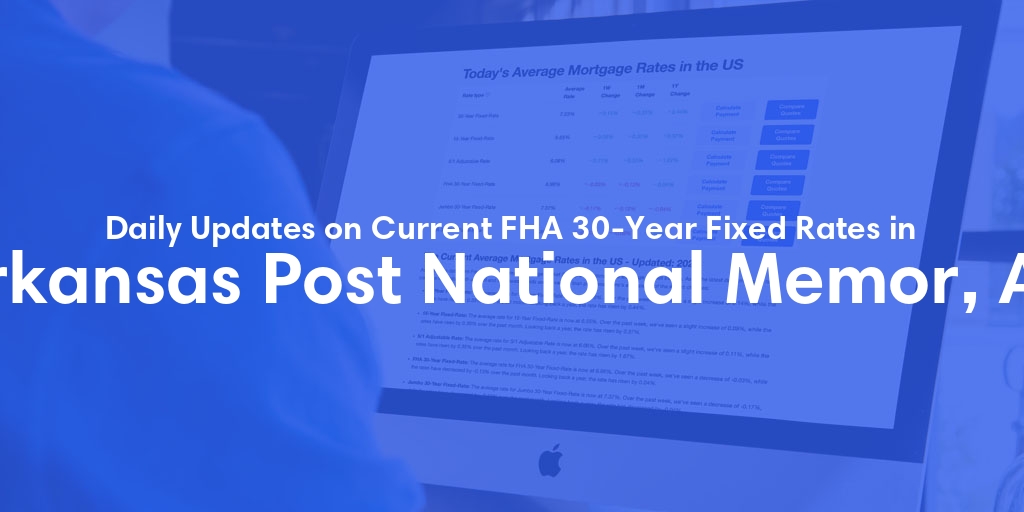 The Current Average FHA 30-Year Fixed Mortgage Rates in Arkansas Post National Memor, AR - Updated: Tue, May 14, 2024