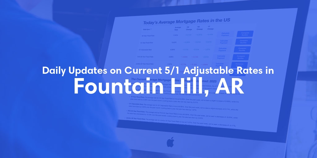 The Current Average 5/1 Adjustable Mortgage Rates in Fountain Hill, AR - Updated: Thu, May 23, 2024
