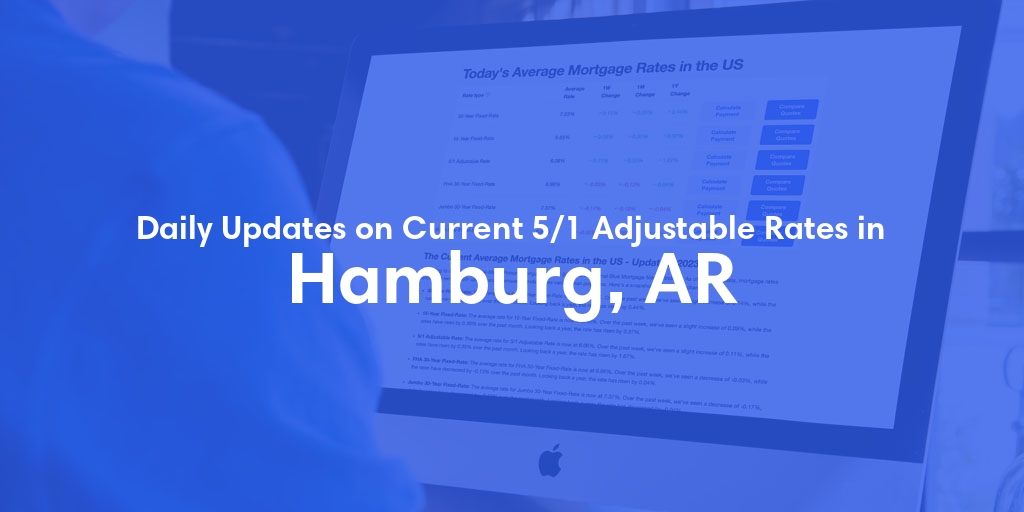 The Current Average 5/1 Adjustable Mortgage Rates in Hamburg, AR - Updated: Fri, May 24, 2024
