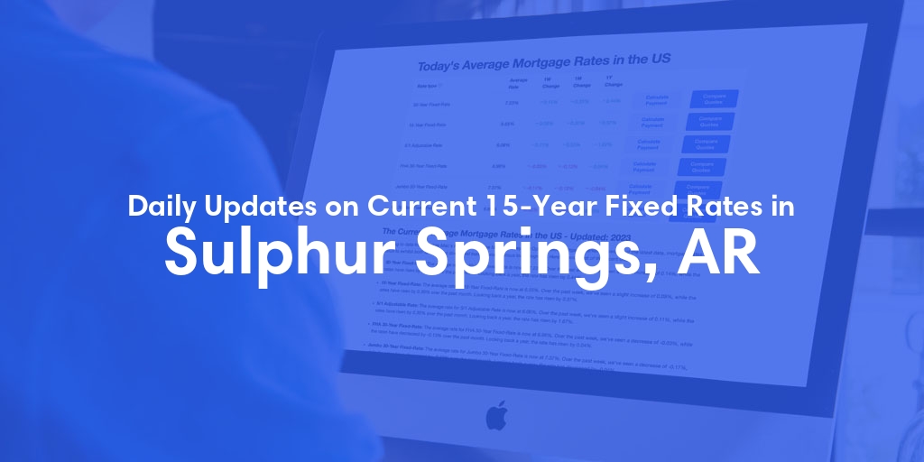The Current Average 15-Year Fixed Mortgage Rates in Sulphur Springs, AR - Updated: Wed, May 15, 2024
