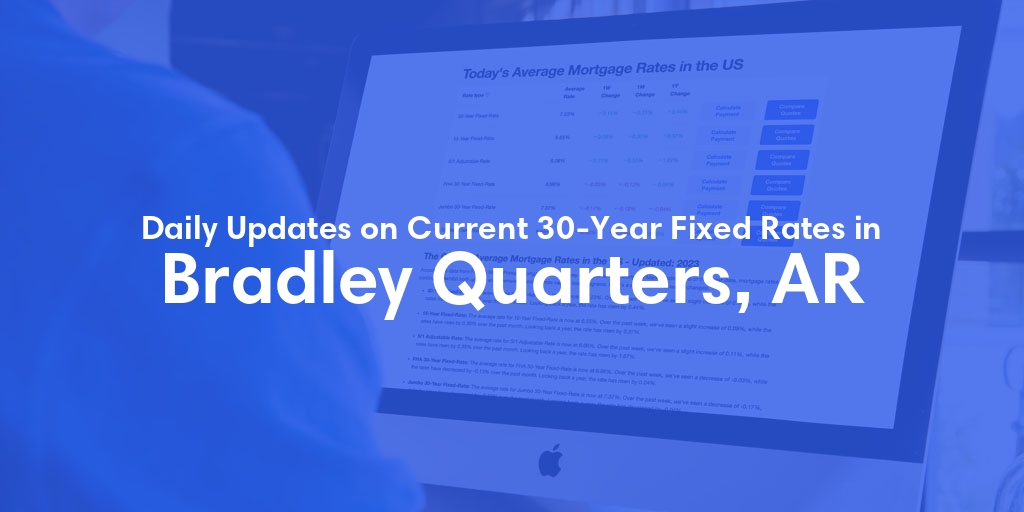 The Current Average 30-Year Fixed Mortgage Rates in Bradley Quarters, AR - Updated: Thu, May 23, 2024