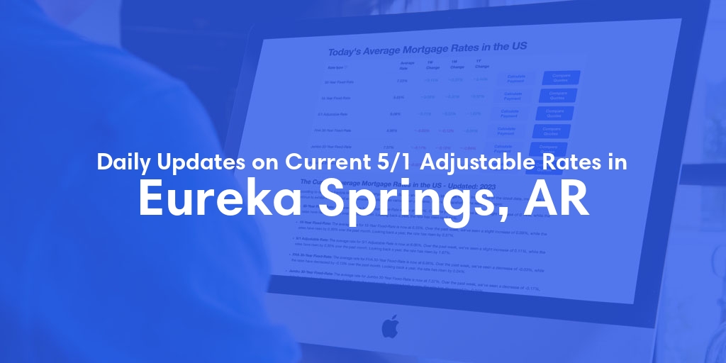 The Current Average 5/1 Adjustable Mortgage Rates in Eureka Springs, AR - Updated: Wed, May 22, 2024