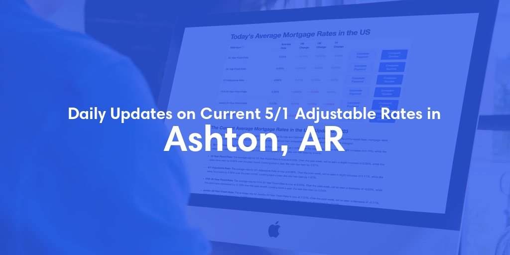 The Current Average 5/1 Adjustable Mortgage Rates in Ashton, AR - Updated: Thu, May 16, 2024