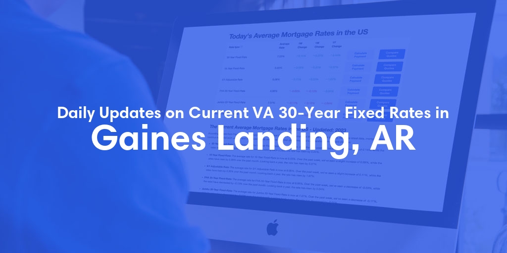 The Current Average VA 30-Year Fixed Mortgage Rates in Gaines Landing, AR - Updated: Wed, May 1, 2024