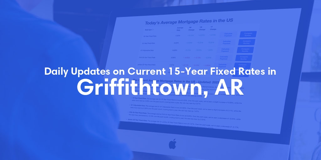 The Current Average 15-Year Fixed Mortgage Rates in Griffithtown, AR - Updated: Mon, May 13, 2024