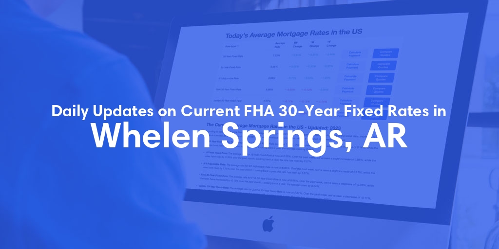 The Current Average FHA 30-Year Fixed Mortgage Rates in Whelen Springs, AR - Updated: Tue, May 14, 2024