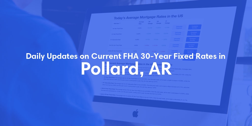 The Current Average FHA 30-Year Fixed Mortgage Rates in Pollard, AR - Updated: Sat, May 18, 2024
