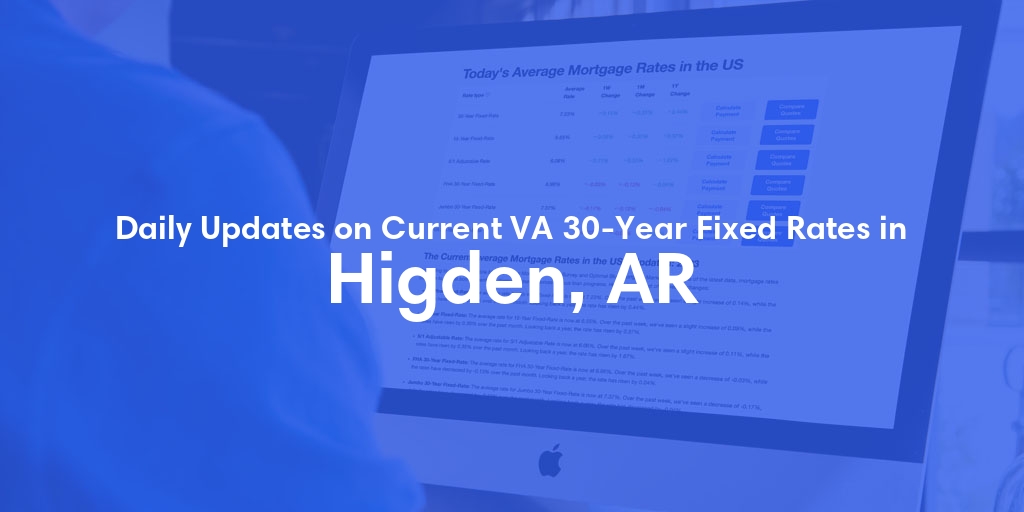 The Current Average VA 30-Year Fixed Mortgage Rates in Higden, AR - Updated: Sun, Apr 28, 2024