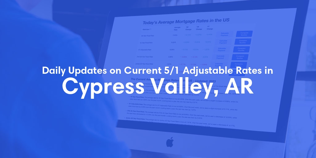 The Current Average 5/1 Adjustable Mortgage Rates in Cypress Valley, AR - Updated: Wed, May 15, 2024