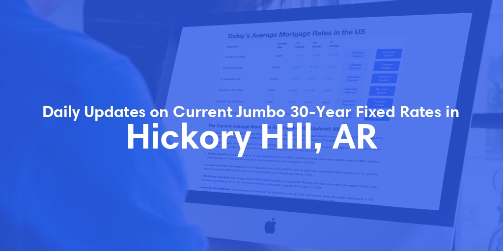 The Current Average Jumbo 30-Year Fixed Mortgage Rates in Hickory Hill, AR - Updated: Wed, May 15, 2024