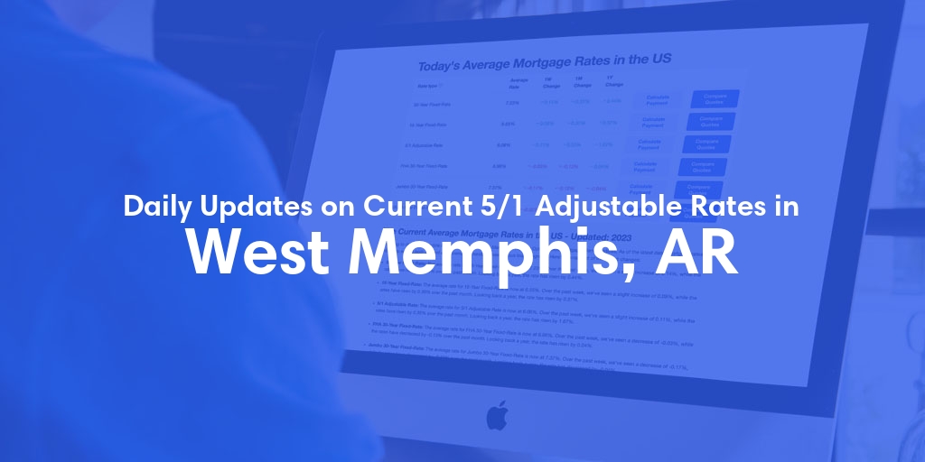 The Current Average 5/1 Adjustable Mortgage Rates in West Memphis, AR - Updated: Fri, May 17, 2024