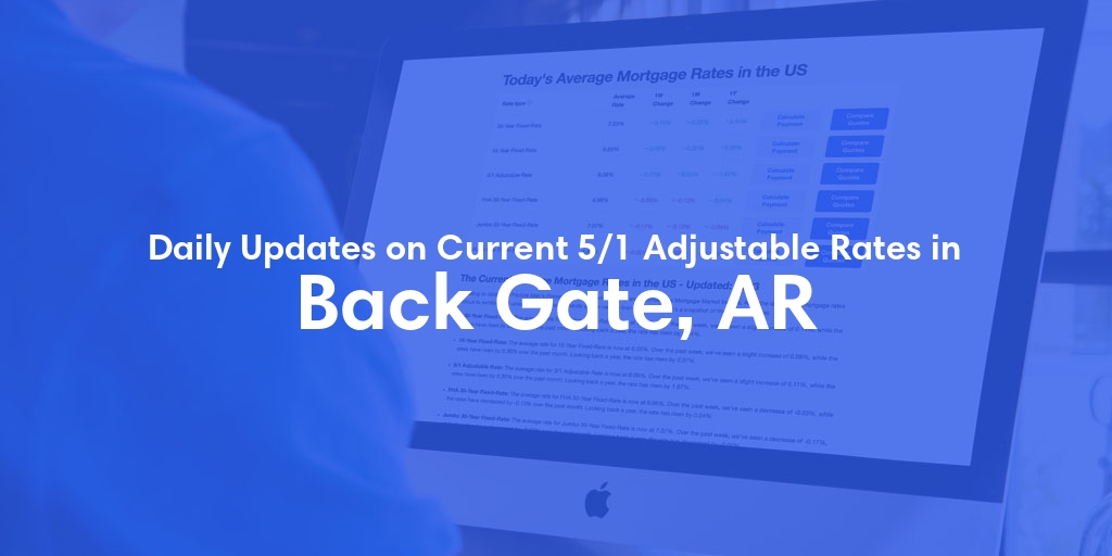 The Current Average 5/1 Adjustable Mortgage Rates in Back Gate, AR - Updated: Thu, May 16, 2024